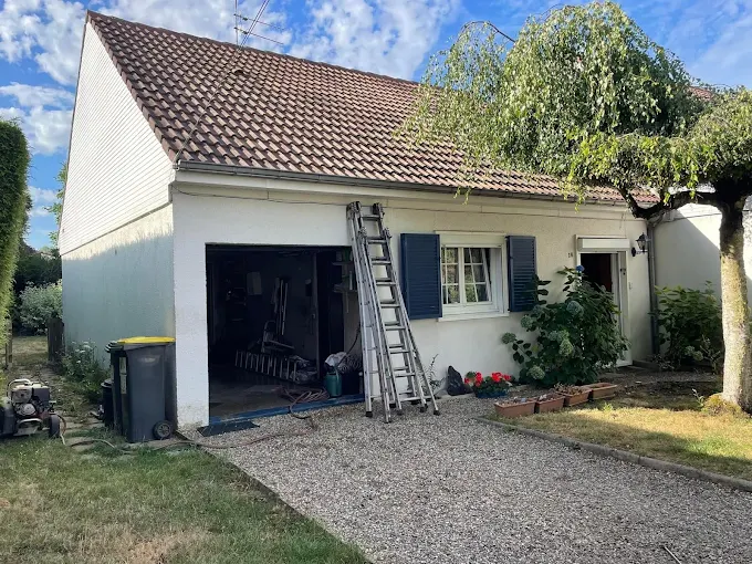 Préparation de chantier sur une toiture
